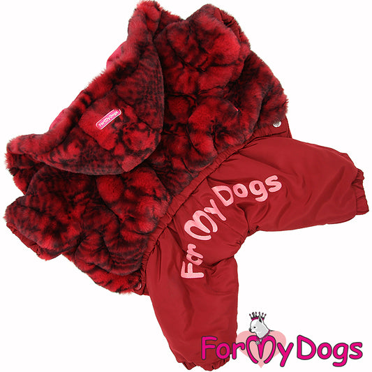 FMD furry snowsuit for female dog (EXPRESS SHIPPING)