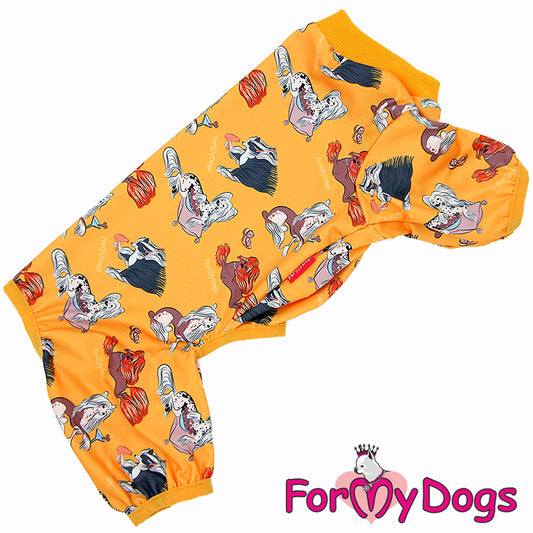 FMD Chinese Crested jammies yellow, unisex 16 (EXPRESS SHIPPING)